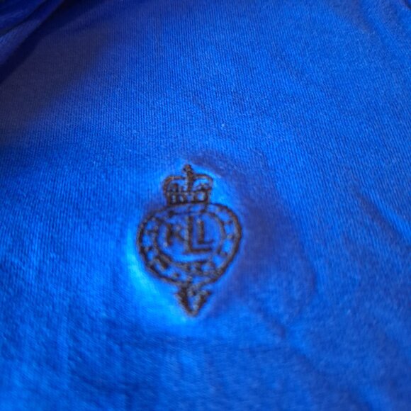 LRL Lauren Active Ralph Lauren Women Large Polo Golf Short Sleeve 1/4 Zip Blue - Picture 4 of 14